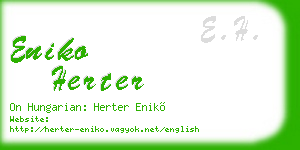 eniko herter business card
